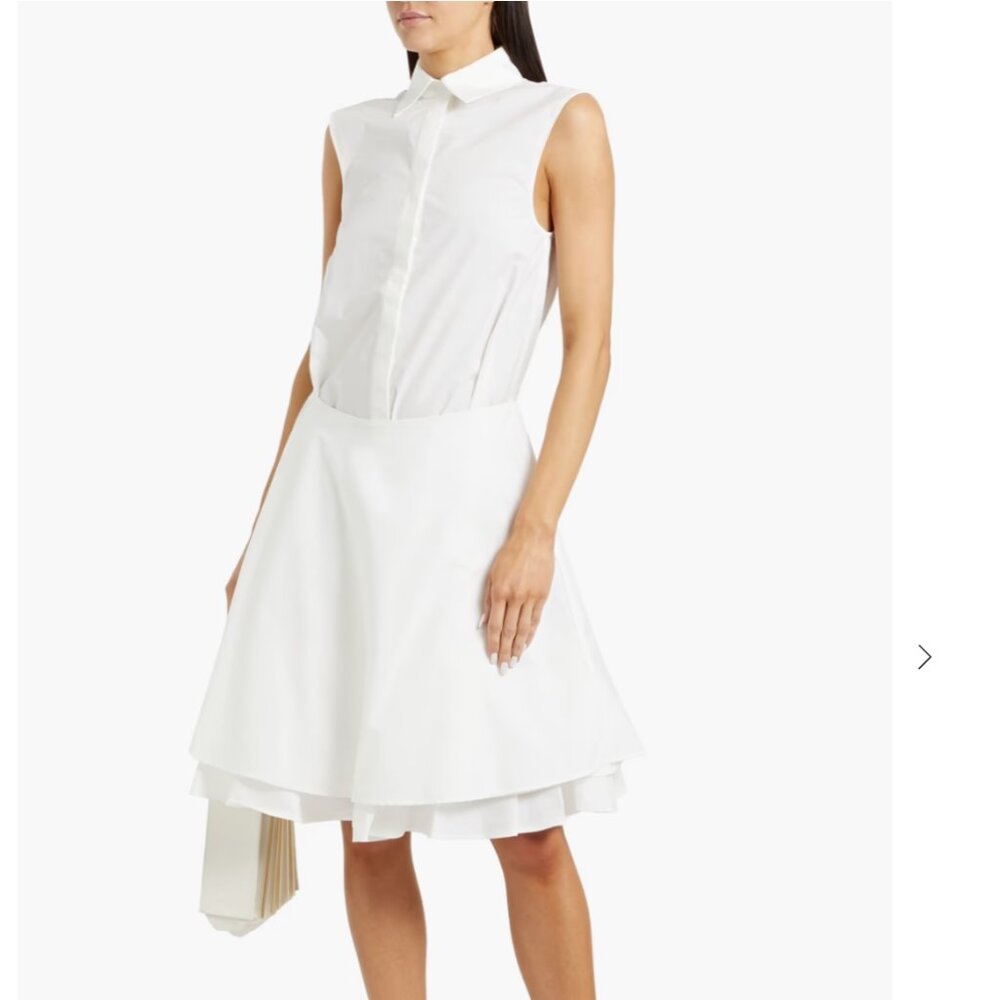 PROENZA SCHOULER Cindy layered cotton-poplin shirt dress